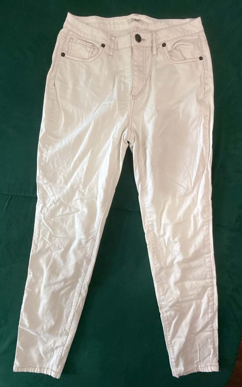 Faherty White Denim Skinny Jeans Size 27